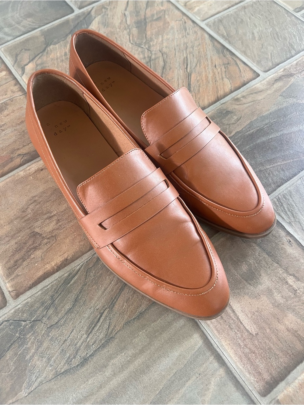 A New  Day Women's Cognac Penny Loafers